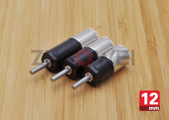 Motor eléctrico con engranajes de alto par micro de 12 mm y 3 V